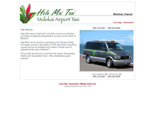 Tablet Screenshot of molokaitaxi.com